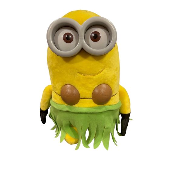 Minions Despicable Me 3 Deluxe Talking Huggable Hula Jerry Minion Plush. - Picture 10 of 14